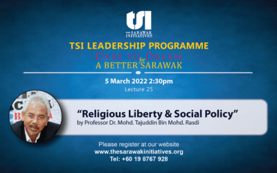 Lecture on religious liberty, social policy to close TSI’s leadership program